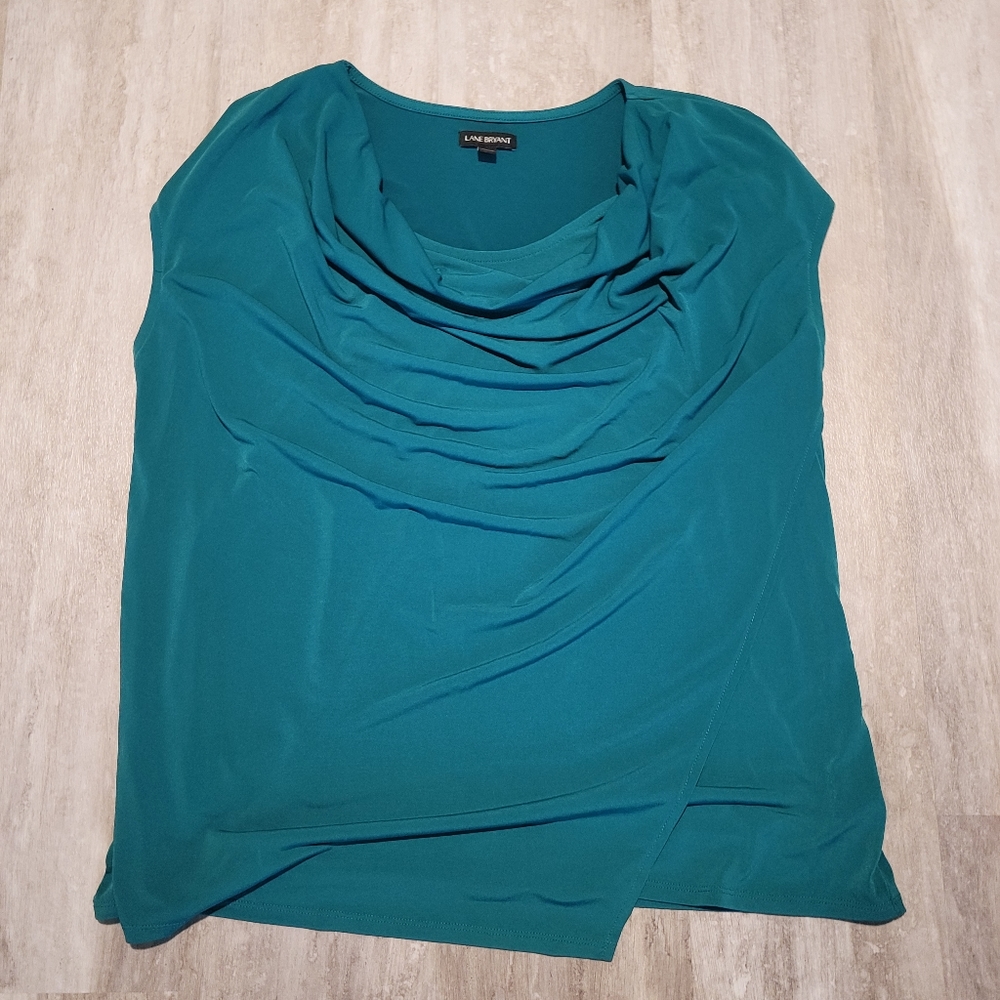 Lane Bryant swoop neck sleeveless top